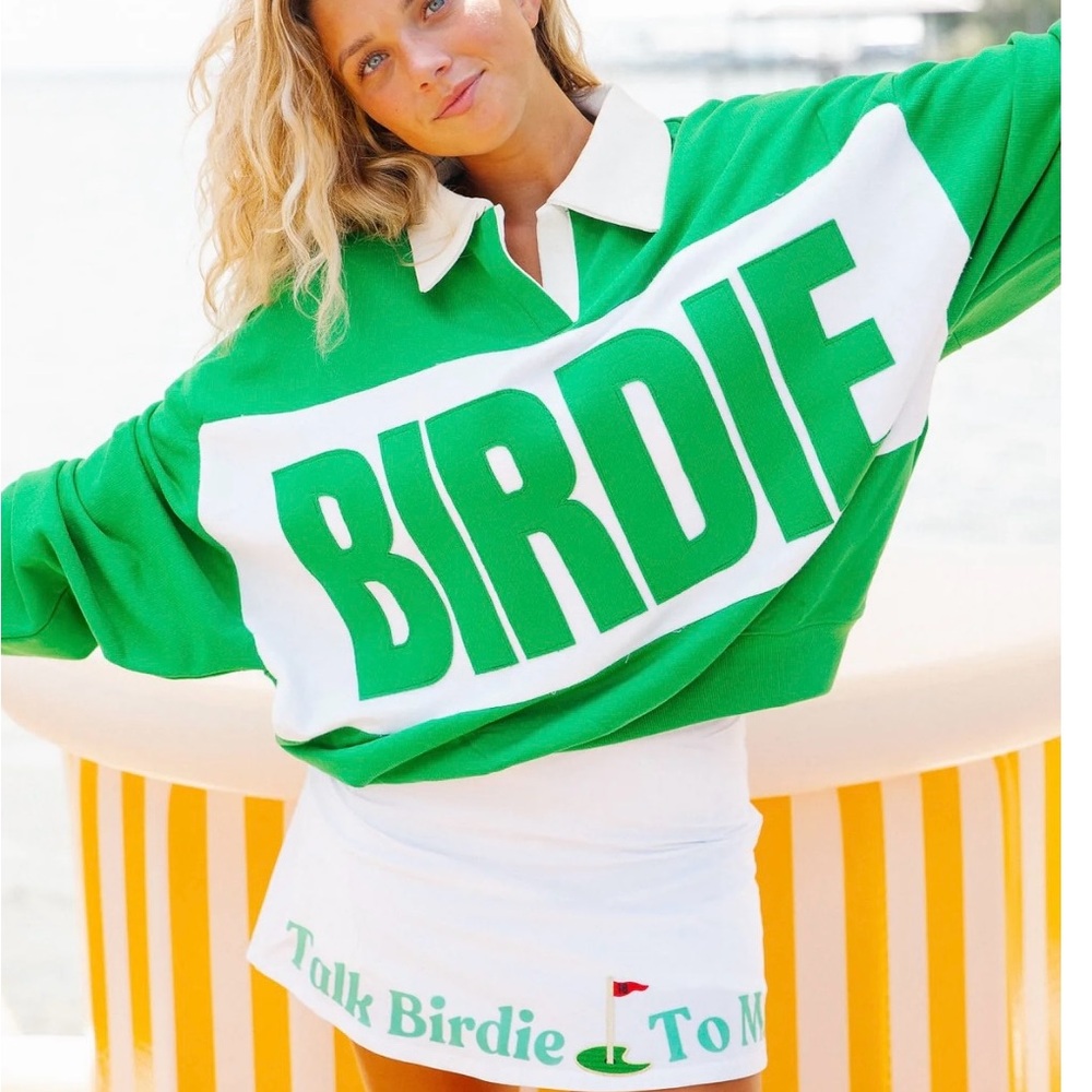 Judith March Golf- Talk Birdie sweatshirt and skirt set - Picture 2 of 4
